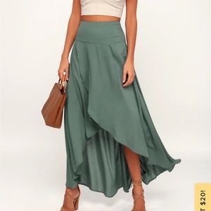 Lulus Hi Lo maxi skirt
